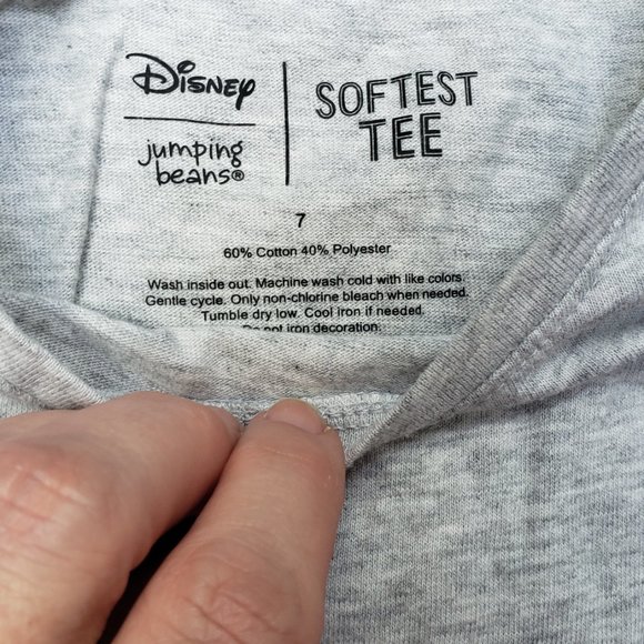 Disney the  Softest Tee Minnie Mouse  Size 7  in Gray - Picture 4 of 4